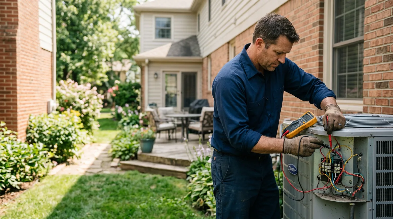 HVAC technician working near Marcell, MN